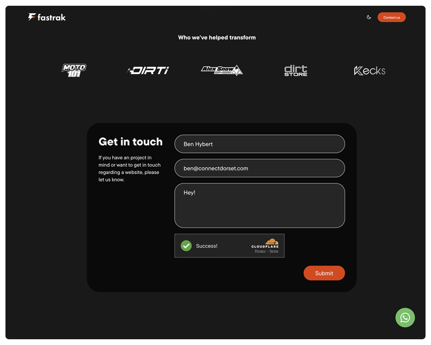 Fastrak Creative desktop view